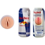 ALIVE - RED DOLL - LATA DE ENERGÉTICO PARA MASTURBAÇÃO MASCULINA COM VAGINA