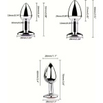 Plug Anal Luxo em Metal com Cristal Rosa – Elegância, Sofisticação e Estilo - Tamanho L - Image 2